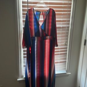 XL Colorful ICHOIX Dress W/ Slit
